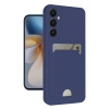 Mey İthalat®  Samsung Galaxy S24 FE Kılıf Kelvin Kartvizitli Silikon - Lacivert