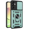 Mey İthalat®  Samsung Galaxy S24 FE Pars Lens Yüzüklü Silikon - Yeşil