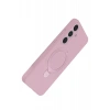 Mey İthalat®  Samsung Galaxy S24 FE Regal Magsafe Standlı Kapak - Açık Pembe