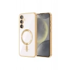 Mey İthalat®  Samsung Galaxy S24 Kılıf Kross Magneticsafe Kapak - Gold