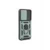 Mey İthalat®  Samsung Galaxy S24 Kılıf Pars Lens Yüzüklü Silikon - Yeşil
