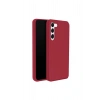 Mey İthalat®  Samsung Galaxy S24 Plus Kılıf First Silikon - Kırmızı