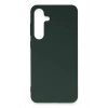 Mey İthalat®  Samsung Galaxy S24 Plus Kılıf First Silikon - Koyu Yeşil