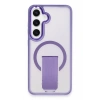 Mey İthalat®  Samsung Galaxy S24 Tork Magsafe Standlı Kapak - Derin Mor