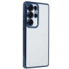 Mey İthalat®  Samsung Galaxy S24 Ultra Kılıf  Lensli Silikon - Lacivert