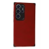 Mey İthalat® Samsung Galaxy S24 Ultra Kılıf Loop Deri Silikon - Kırmızı