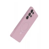 Mey İthalat®  Samsung Galaxy S24 Ultra Regal Magsafe Standlı Kapak - Açık Pembe