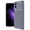 Mey İthalat®  Samsung Galaxy S25 Edge Kılıf Auto Focus Karbon Kapak - Lacivert