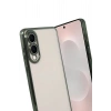 Mey İthalat®  Samsung Galaxy S25 Edge  Lensli Silikon - Yeşil