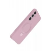 Mey İthalat®  Samsung Galaxy S25 FE Regal Magsafe Standlı Kapak - Açık Pembe