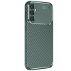 Mey İthalat®  Samsung Galaxy S25 Kılıf Auto Focus Karbon Kapak - Koyu Yeşil