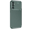 Mey İthalat®  Samsung Galaxy S25 Kılıf Auto Focus Karbon Kapak - Koyu Yeşil