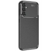 Mey İthalat®  Samsung Galaxy S25 Kılıf Auto Focus Karbon Kapak - Siyah