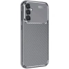 Mey İthalat®  Samsung Galaxy S25 Plus Kılıf Auto Focus Karbon Kapak - Gri