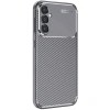 Mey İthalat®  Samsung Galaxy S25 Plus Kılıf Auto Focus Karbon Kapak - Gri