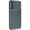 Mey İthalat®  Samsung Galaxy S25 Plus Kılıf Auto Focus Karbon Kapak - Koyu Yeşil