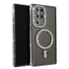 Mey İthalat®  Samsung Galaxy S25 Ultra Kılıf Joke Simli Magneticsafe Kılıf - Siyah