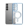 Mey İthalat®  Samsung Galaxy S26 Joke Simli Magneticsafe Kılıf - Mavi