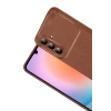 Mey İthalat®  Samsung Galaxy S26 Plus Auto Focus Karbon Kapak - Kahverengi