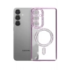 Mey İthalat®  Samsung Galaxy S26 Plus Joke Simli Magneticsafe Kılıf - Derin Mor