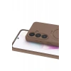 Mey İthalat®  Samsung Galaxy S26 Regal Magsafe Standlı Kapak - Çöl Titanyum