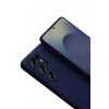 Mey İthalat®  Samsung Galaxy S26 Ultra Nano içi Kadife Silikon - Lacivert
