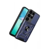 Mey İthalat®  Samsung Galaxy S26 Ultra Pars Lens Yüzüklü Silikon - Lacivert