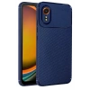 Mey İthalat®  Samsung Galaxy XCover 7 Kılıf Auto Focus Karbon Kapak - Lacivert