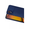 Mey İthalat®  Samsung Galaxy XCover 7 Kılıf Auto Focus Karbon Kapak - Lacivert