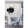 Mey İthalat® Star Wars Temalı Ahşap Duvar Saati - 40x40 cm Lazer Kesim Dekoratif
