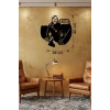 Mey İthalat® Star Wars Temalı Ahşap Duvar Saati - 40x40 cm Lazer Kesim Dekoratif