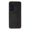 Mey İthalat® Tecno Pova Neo Kılıf Mega Standlı Silikon - Siyah