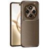 Mey İthalat®  Tecno Spark 30 Kılıf Auto Focus Karbon Kapak - Kahverengi