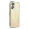 Mey İthalat®  Vivo Y16 Kılıf  Lensli Silikon - Gold