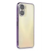 Mey İthalat®  Vivo Y16 Kılıf  Lensli Silikon - Mor