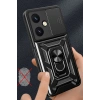 Mey İthalat®  Vivo Y27 Kılıf Pars Lens Yüzüklü Silikon - Siyah