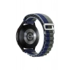 Mey İthalat® Watch 20mm KR410 Kumaş Kordon - Lacivert-Yeşil