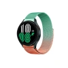 Mey İthalat® Watch 20mm Metal Mıknatıslı Kordon - Turuncu-Yeşil