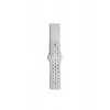 Mey İthalat® Watch 20mm Spor Delikli Kordon - Gri-Beyaz