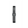 Mey İthalat®  Watch 20mm Spor Delikli Kordon - Siyah-Beyaz