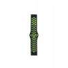 Mey İthalat® Watch 20mm Spor Delikli Kordon - Siyah-Yeşil