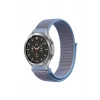 Mey İthalat® Watch 22mm Hasırlı Cırtcırtlı Kordon - Mavi
