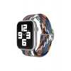 Mey İthalat® Watch 22mm Star Kordon - Gri-Turuncu