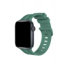 Mey İthalat® Watch 38mm KR408 Çizgili Silikon Kordon - Yeşil