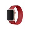 Mey İthalat® Watch 38mm Metal Mıknatıslı Kordon - Kırmızı