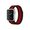 Mey İthalat® Watch 38mm Metal Mıknatıslı Kordon - Siyah-Kırmızı
