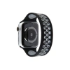 Mey İthalat® Watch 42mm Ayarlı Delikli Silikon Kordon - Siyah-Gri