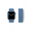 Mey İthalat® Watch 42mm Hasırlı Cırtcırtlı Kordon - Mavi