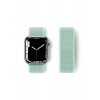 Mey İthalat® Watch 42mm Hasırlı Cırtcırtlı Kordon - Turkuaz