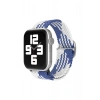 Mey İthalat®   Watch 42mm Star Kordon - Mavi-Beyaz